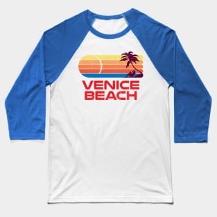 Venice Beach - Gritty Grudge Effect Distressed Design Baseball T-Shirt